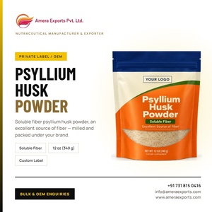 Polvo de Cáscara de Psyllium de Marca Privada, Suplemento Dietético de Fibra Natural Soluble, Promueve la Digestión, Empaque a Granel OEM/ODM - Product Image 4