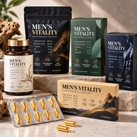 Capsules de vitalité pour hommes, emballage en blister, complément alimentaire à base de plantes, fabrication OEM, ODM, marque privée, sur mesure