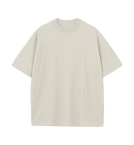 T-shirt en coton vert uni surdimensionné pour homme, manches courtes, col rond, tricot jersey décontracté, coupe classique, style uni teint - Product Image 2