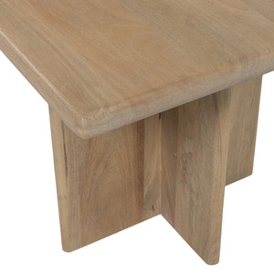Minimalist Design <b>Foldable</b> Mango Wood Dining <b>Table</b> <b>with</b> Stable T-<b>Legs</b> for Modern Home Furniture - Product Image 5