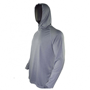 Sweat à capuche de pêche personnalisé à manches longues, confortable, anti-UV 50+, séchage rapide, grande taille, 100% polyester sublimé pour adultes - Product Image 1