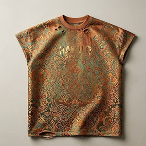 T-shirt de sport surdimensionné pour homme à faible MOQ, impression sérigraphique personnalisée du logo, 100 % coton respirant, séchage rapide, meilleur prix - Product Image 1