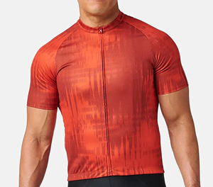 Camiseta Deportiva de Ciclismo Ajustada Roja para Hombre Sprint Sports, Manga Corta, Secado Rápido, Impresión por Sublimación, Poliéster - Product Image 1