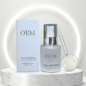 Sérum Réparateur au Cuivre Peptidique pour Soins de la Peau Marque Blanche, Technologie de Cellules Souches Marines Micro-Emulsifiées au Platine, Raffermissant Intensif pour la Peau - Product Image 1