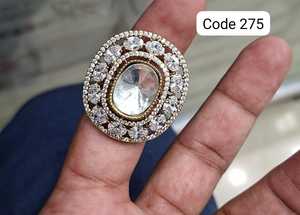 Luxury <b>Gold</b> Plated Cushion Cut CZ <b>Cocktail</b> <b>Ring</b> for Women Geometric Statement Engagement Party Fashion Jewelry - Product Image 2