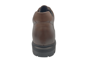 Botas de Tobillo con Cordones de Cuero Genuino Marrón, Punta Redonda, Suela de Goma, Entresuela de EVA, Antideslizantes, para Todas las Temporadas - Product Image 2