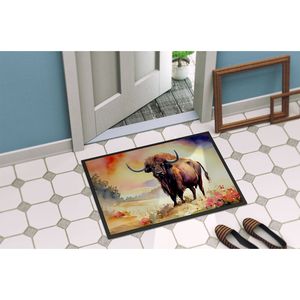 Paillasson Buffalo antidérapant lavable à poils bas intérieur/extérieur 24H X 36W tapis d'entrée tapis de porte avant - Product Image 4