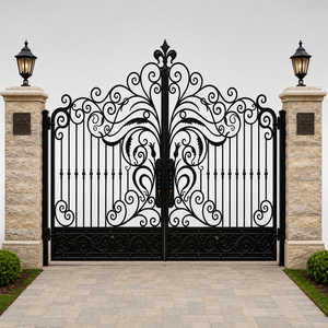 Magnifiques portails en fer ornemental : Découvrez des entrées en métal magnifiques, durables et sur mesure pour votre maison moderne et luxueuse dès maintenant. - Product Image 2
