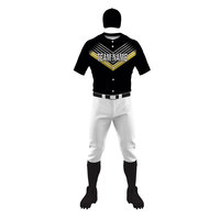 Uniformes de baseball personnalisés de haute qualité, impression personnalisée du nom et du numéro de l'équipe, uniformes de baseball 100% polyester
