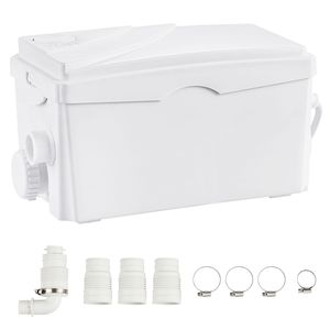 Pompa Maceratrice per Acque Reflue da 350W con Portata di 6000 L/h, Prevalenza di 7 m, 3 Ingressi Acqua per Cucina, Lavello e Seminterrato - Product Image 2