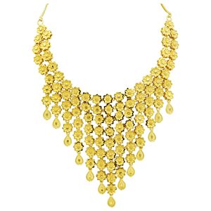 ขายส่งสร้อยคอทองคำแท้ 14K18K24K ไมครอน แบบแอฟริกัน หนัก สำหรับเจ้าสาว สไตล์ตุรกีดูไบ ชุดเครื่องประดับแฟชั่นงานแต่งงาน - Product Image 5