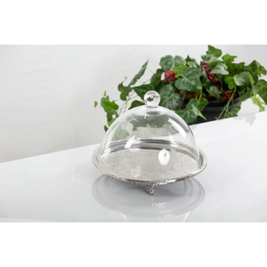 Support à gâteau exquis en métal avec cloche, design moderne, pour la maison et les fournitures de gâteaux d'anniversaire - Product Image 4