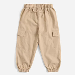 Pantalons cargo flexibles pour enfants, coton doux, motif 3D personnalisable, vêtements décontractés pour tous les jours - Product Image 3