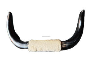 Cornes de peau de boeuf montées Corne de boeuf faite Décoration murale montée en buffle Accessoires de décoration intérieure de luxe Corne de boeuf Décoration murale montée - Product Image 6