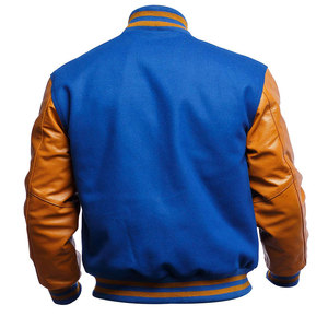 Stylish <b>Leather</b> Sleeves Letterman <b>Jacket</b> Offering Relaxed Comfort Winter <b>Jacket</b> For Daily Lifestyle Use - Product Image 3