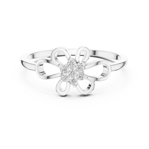 Anillo minimalista de oro amarillo macizo de 14k con diamante redondo de talla brillante para mujer, ideal para compromiso, aniversario o regalo de boda. - Product Image 5