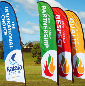 Bandera Publicitaria con Logotipo Personalizado, Impresión por Sublimación, Fabricada por OEM, para Puestos de Vendedores Móviles - Product Image 3