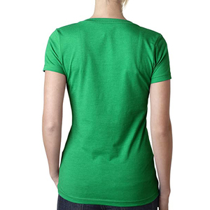 Camiseta estampada con cuello en V para mujer, camiseta informal de manga corta con gráficos coloridos, top de moda de verano - Product Image 2
