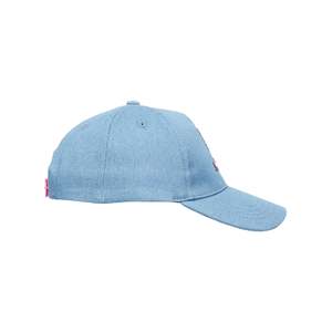Gorra de Béisbol Kitty Denim Unisex, 100% Algodón, Ajustable, Panel Frontal Azul Claro, Diseño de 6 Paneles, Estilo Casual - Product Image 6