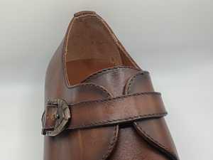 Zapatos Monk Strap para Hombre de Alta Calidad OEM, Zapatos Casuales de Oficina de Cuero Genuino, Mocasines Formales Personalizados para Hombre, Logotipo Personalizado al por Mayor - Product Image 6