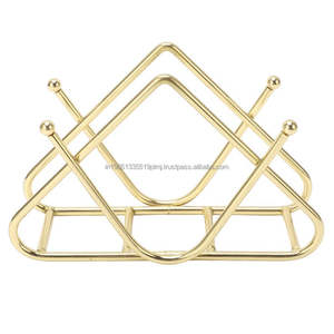 Alta calidad oro polvo recubierto personalizado al por mayor hierro corte láser Mesa servilleteros decorativos con la mejor calidad - Product Image 6