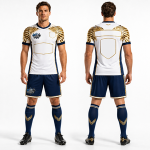 Service OEM : Tenue de football anti-boulochage en micro-mesh polyester, logo et design personnalisés, vêtements de sport pour hommes - Product Image 1