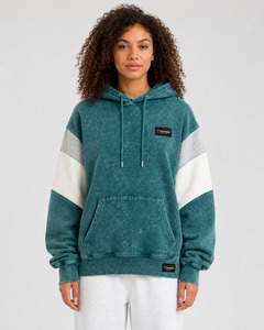 Sweat à capuche pour femme de qualité supérieure, effet délavé, fabriqué en tissu premium, coupe confortable, capuche avec cordon de serrage et poche avant, style décontracté. - Product Image 1