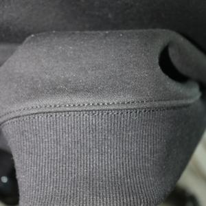 Sweat-shirt à col montant TAYLOR BLACK 100% BLANC avec broderie appliquée, col large, URBAN PRODUCTIONS - Product Image 4