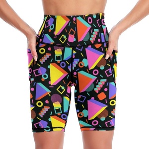 High Waist Elastic Hip Lifting Tie Dye Sports <b>Tight</b> Pants Women Outdoor Running Seamless Yoga Fitness <b>Shorts</b> - Product Image 1