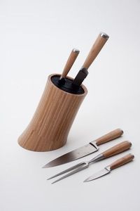 Support à couteaux en bois de qualité supérieure pour comptoir de cuisine moderne, restaurant, hôtel, salle à manger - Product Image 4