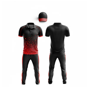 Uniforme de cricket personnalisé, vêtements de sport par sublimation |   Tenue complète d'équipe de cricket pour hommes, femmes et jeunes : polo et pantalon - Product Image 1