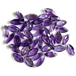 Ametyste violette naturelle taille marquise facettée, pierre précieuse de haute clarté pour la fabrication de bijoux, vente en gros, fournisseur indien - Product Image 6