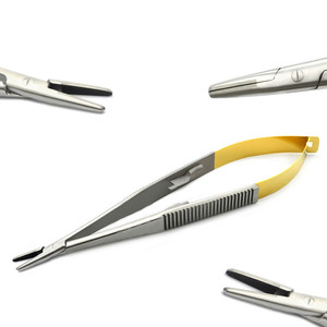 Producto en Oferta, Pinzas de Calidad Premium con Certificación CE, Porta Agujas Dentales TC Rectas/Curvas - Product Image 1