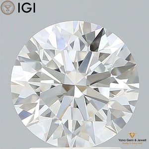 Diamante Cultivado en Laboratorio con Corte Redondo CVD, 2.10 Quilates, Certificado IGI, 8.19 mm, Color E, Claridad VVS1, para un Elegante Anillo de Compromiso Solitario - Product Image 1