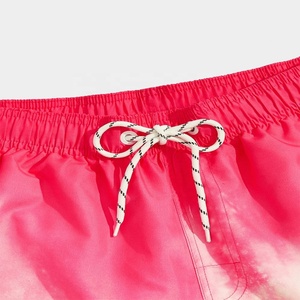 Short de bain de plage d'été personnalisé pour hommes taille élastique polyester gym jogging 5 pouces entrejambe imprimé design vêtements de plage - Product Image 5