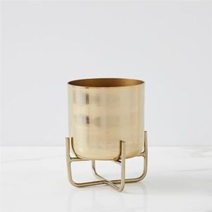 Maceta de Metal Dorada de Estilo Nórdico con Soporte, Macetero Redondo Moderno de Hierro para Interiores, Contenedor Decorativo para Plantas Altas de Piso, Venta al Por Mayor - Product Image 3