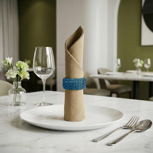 Natural Color Napkin Rings Creative Handcrafted Rattan Napkin Elegant For Anniversary <b>Party</b> <b>Table</b> Decoration Item - Product Image 6