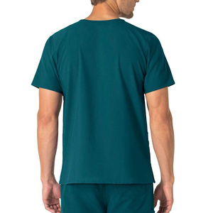 Wholesale High Quality Classic Medical <b>Scrub</b> Sets Cotton Polyester Spandex Men Hospital <b>Uniform</b> <b>Scrubs</b> Suit OEM ODM Supplier - Product Image 2