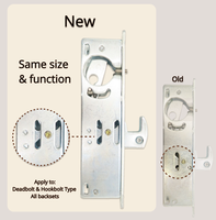 Serrure de porte en Aluminium étroit, 20 pièces