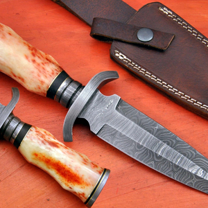 Couteau de chasse d'extérieur à lame fixe, couteau utilitaire pour le camping, la survie, la randonnée et la pêche, en acier inoxydable, vente en gros, fabricant - Product Image 4