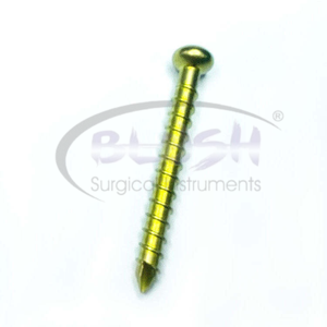 Vis corticale en titane durable pour implant orthopédique vétérinaire, pour la fixation osseuse orthopédique animale par Blush Surgical - Product Image 1