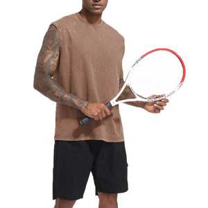 Chaleco sin Mangas para Hombre, Estilo Punk, 100% Algodón Tejido, con Impresión de Logotipo Personalizado de Alta Calidad y Lavado Ácido - Product Image 4