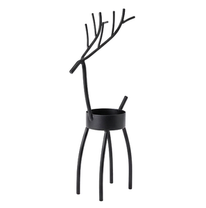 <b>Top</b> Arrival Minimalist Deer Candle Holder Modern Black Metal Scandinavian Artistic Candle Stick Holder Customized Size - Product Image 6