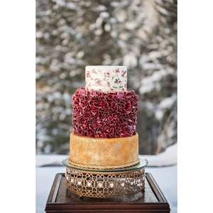 Soporte moderno para pasteles de Color dorado con tapa de cristal Soporte redondo para postres de gran tamaño Exhibición de cupcakes de calidad superior para eventos elegantes - Product Image 1