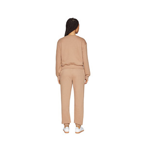 Conjunto Deportivo de Mujer para Invierno, Sudadera de Forro Polar con Cuello Redondo, Cintura Elástica, Transpirable, de Secado Rápido y Personalizable - Product Image 2