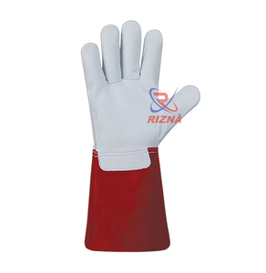 Guantes de soldadura industriales TIG MIG de cuero vacuno de alta calidad, resistentes al calor. - Product Image 5