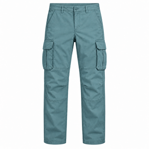 Pantalon cargo décontracté pour homme, léger, coupe droite, en tissu extensible confortable, imperméable, respirant, écologique, couleur personnalisable - Product Image 1