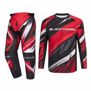 Conjunto de Jersey y Pantalones de Motocross Personalizados para Hombre, Manga Larga, Equipación de Carreras de Motocicleta, Talla Adulto - Product Image 1