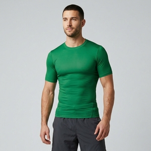 Camiseta Deportiva de Compresión de Manga Corta para Hombre, Corte Ajustado, Cuello Redondo, Secado Rápido, para Entrenamiento, Gimnasio y Ejercicio - Product Image 5