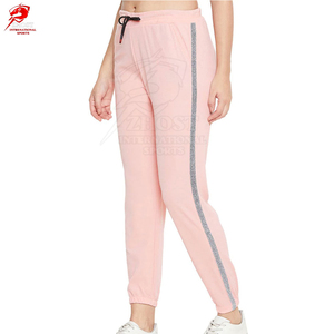 <b>Women's</b> Pink <b>Jogger</b> Pants Drawstring Mid Elastic Waist <b>Straight</b> <b>Leg</b> Eco-Friendly Quick Dry Breathable Winter Casual Side Stripe - Product Image 3